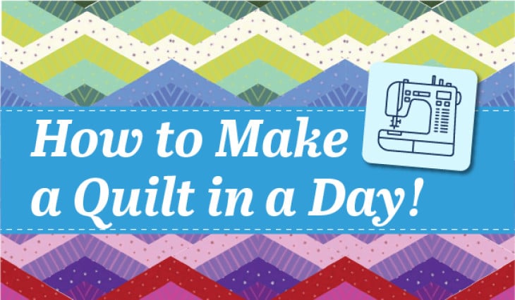 How To Make a Quilt In A Day | Easy Beginner Quilting Project image
